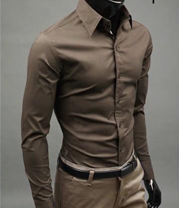 Slim Fit Button-Up Shirt for Men - Stylish and Modern Design