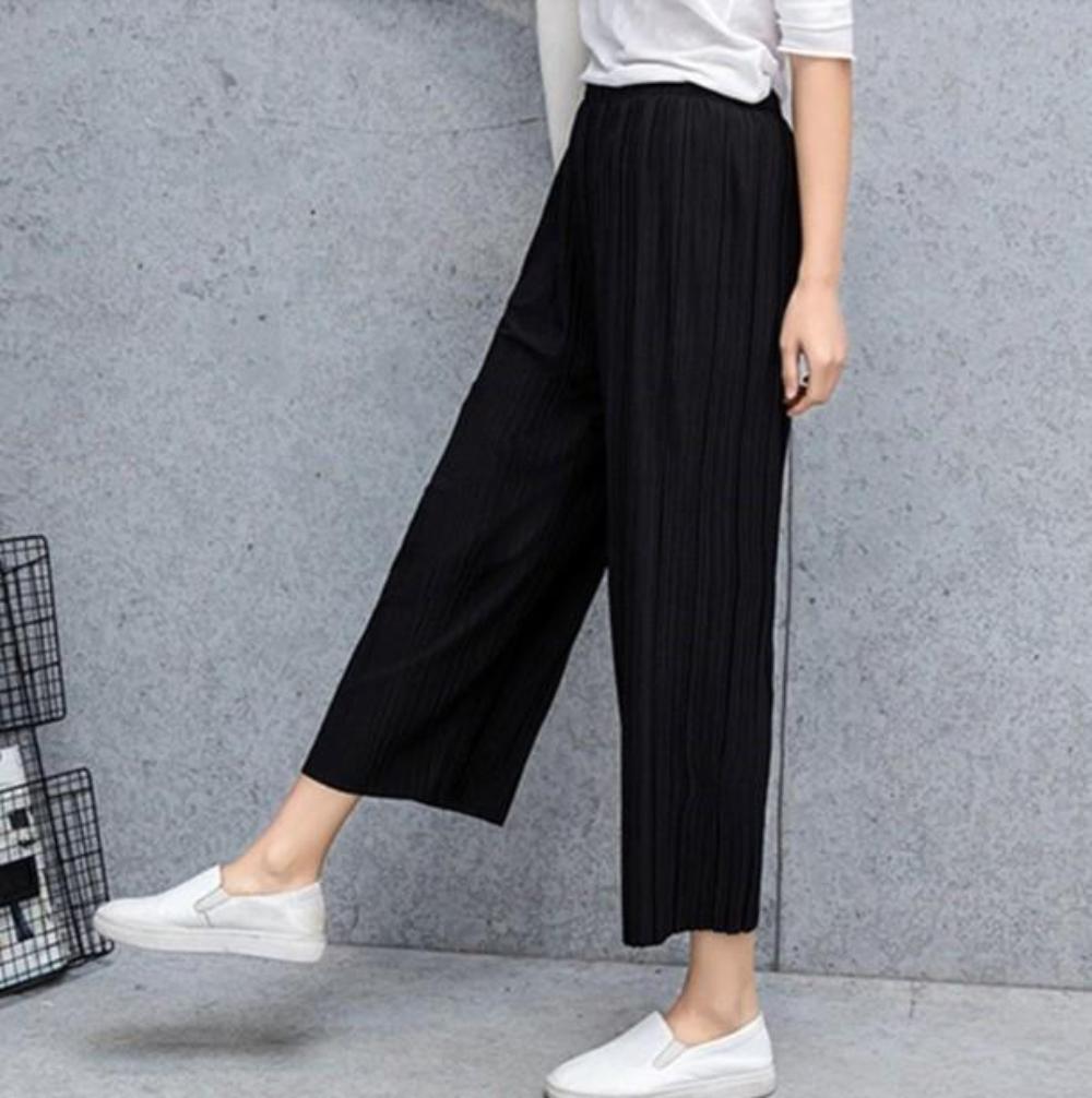 Flowy Chiffon Wide Leg Pants for Women