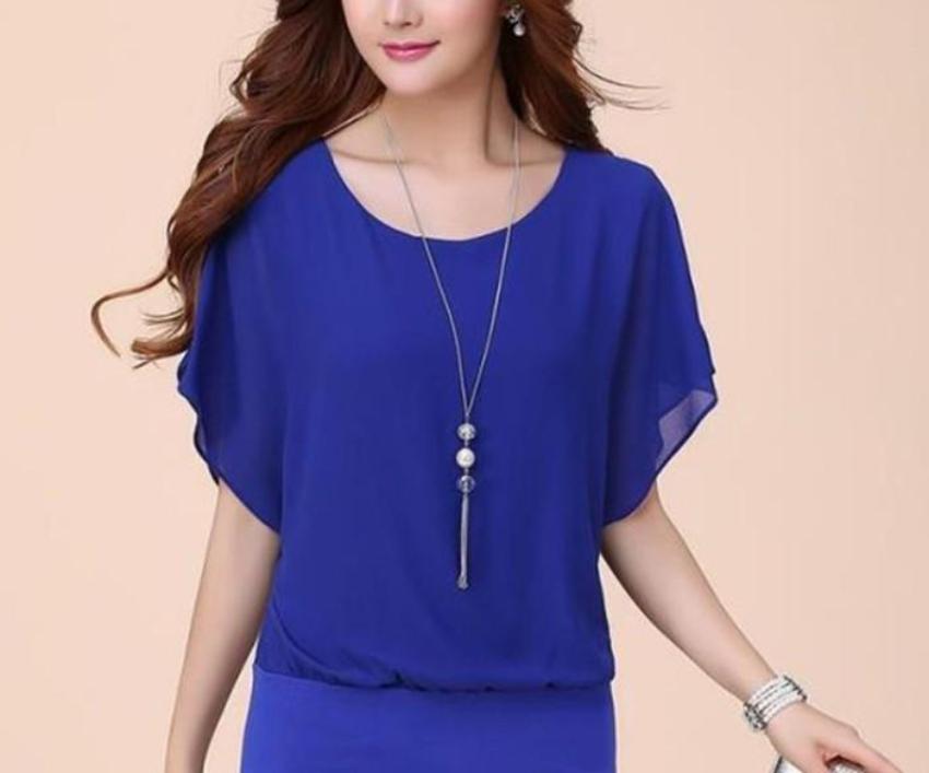 Summer Batwing Chiffon Top for Women