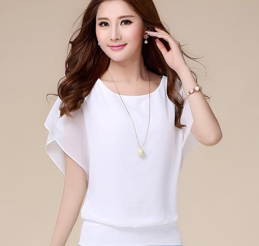 Summer Batwing Chiffon Top for Women