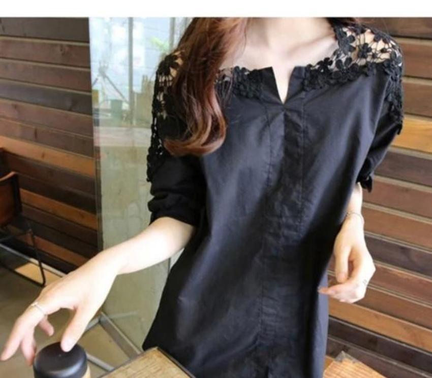 Lace Sleeve Blouse - Summer Street Style