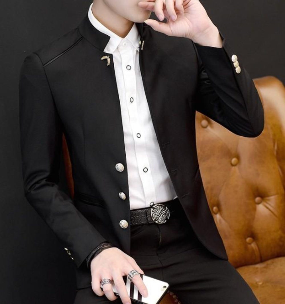 Slim Fit Blazer for Men's Fashion