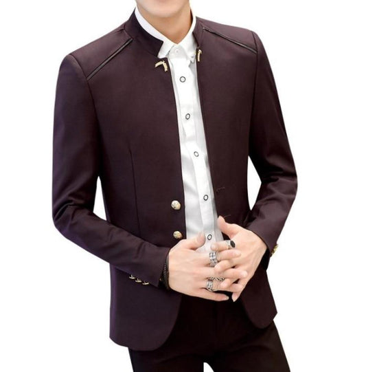 Slim Fit Blazer for Men's Fashion