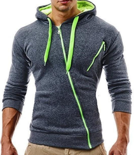 Hooded Jacket for Men with Zipper
