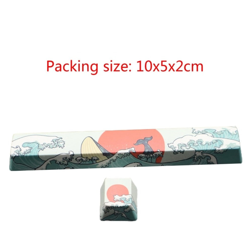 2-Piece Set of Japanese-Inspired Keycaps