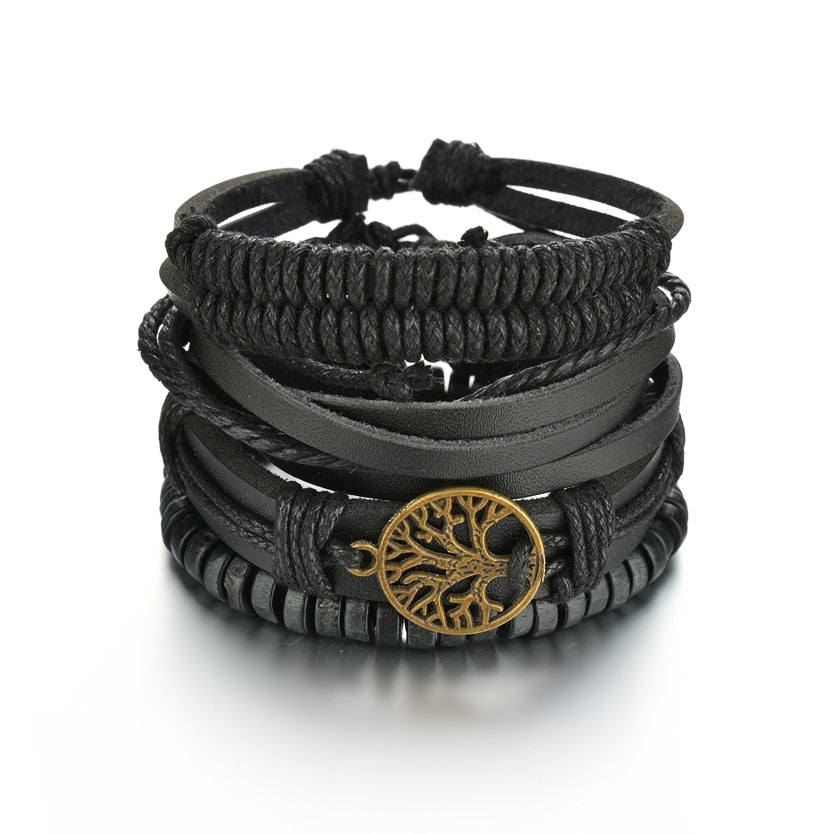 Gothic Layered Bracelet for Men
