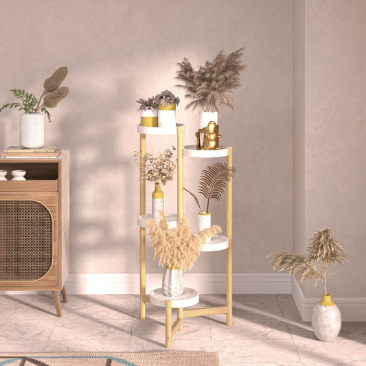 5-Tier Plant Display Stand made of Bamboo