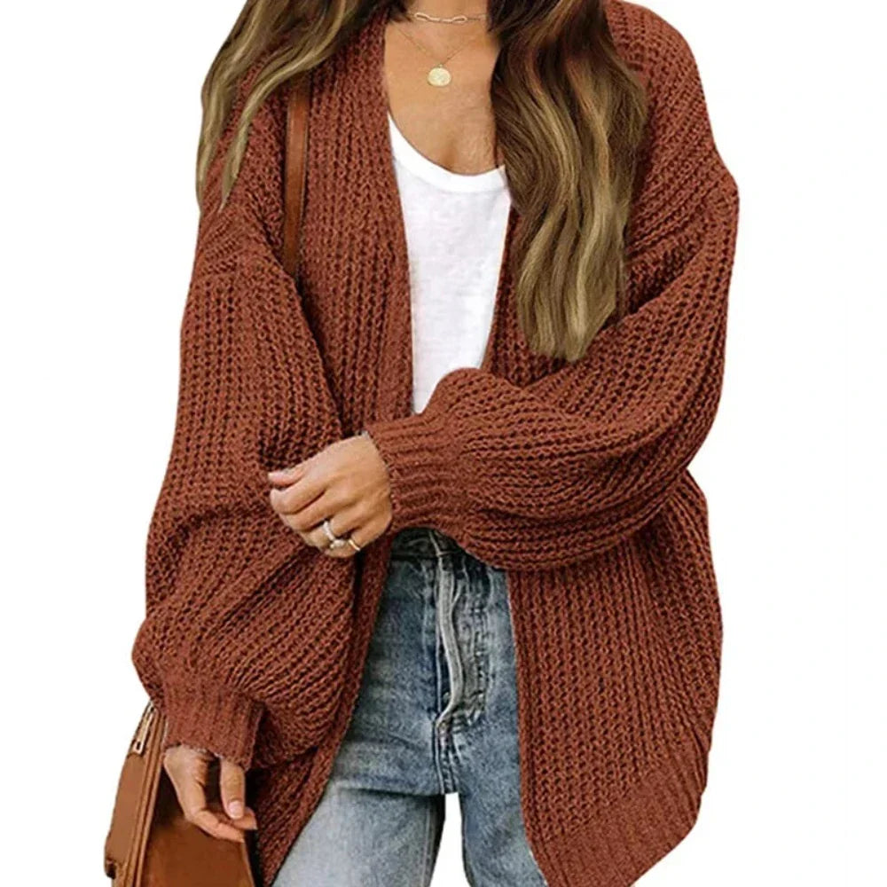 Loose Open Front Women's Casual Cardigan