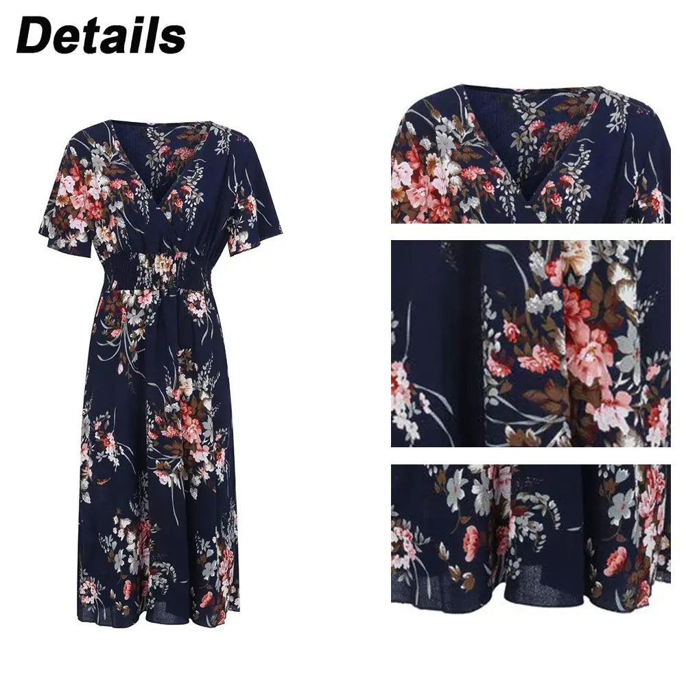 Floral Plus Size Women's Dress