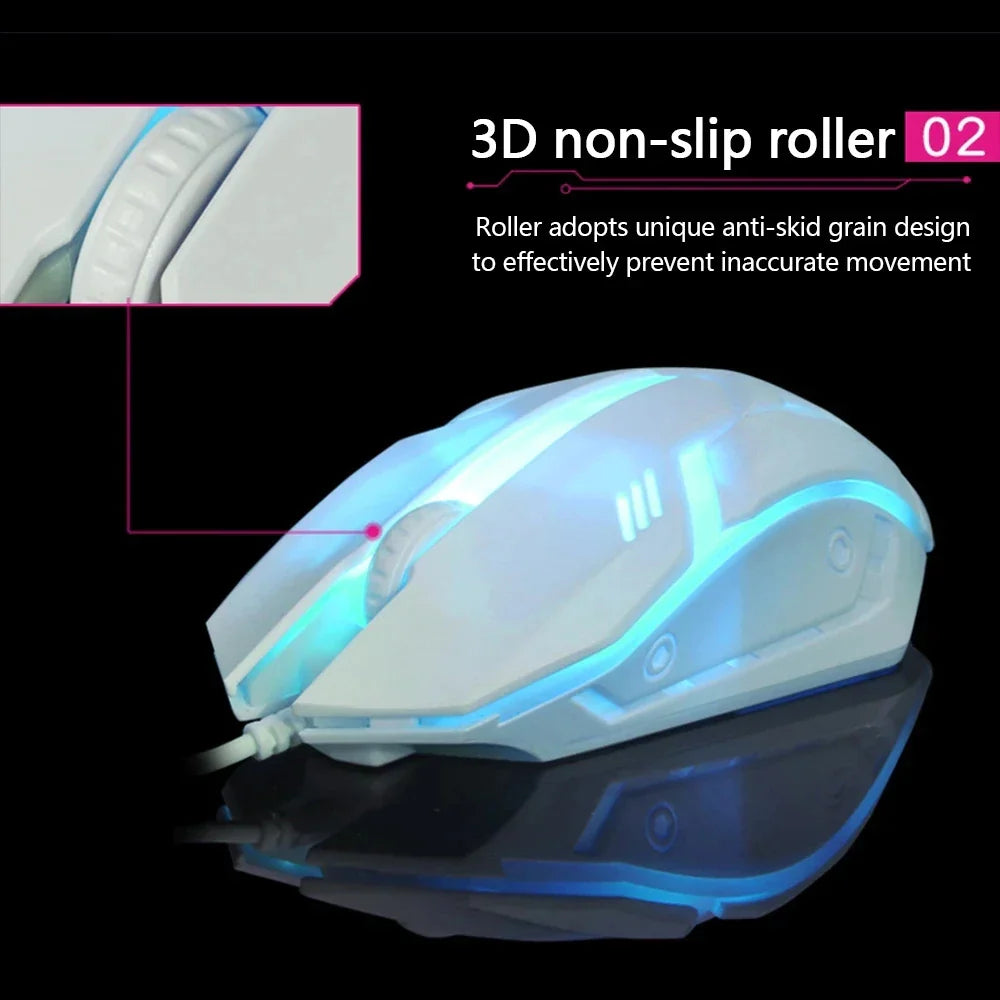 Vibrant Illuminated Wired Gaming Mouse
