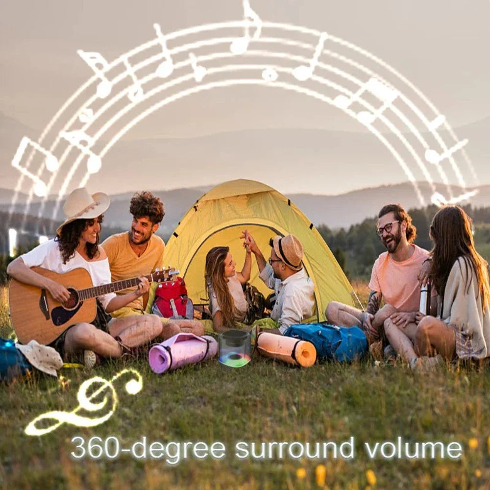 Bluetooth Speaker with Color-Changing Lights