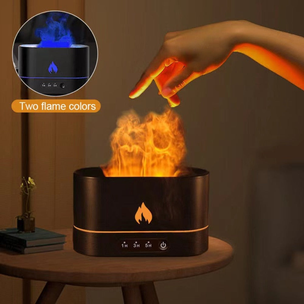 Essential Oil Diffuser with Fiery Effect and Timer