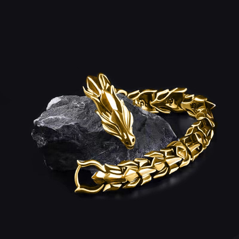 Dragon Keel Bracelet with Silver Plating