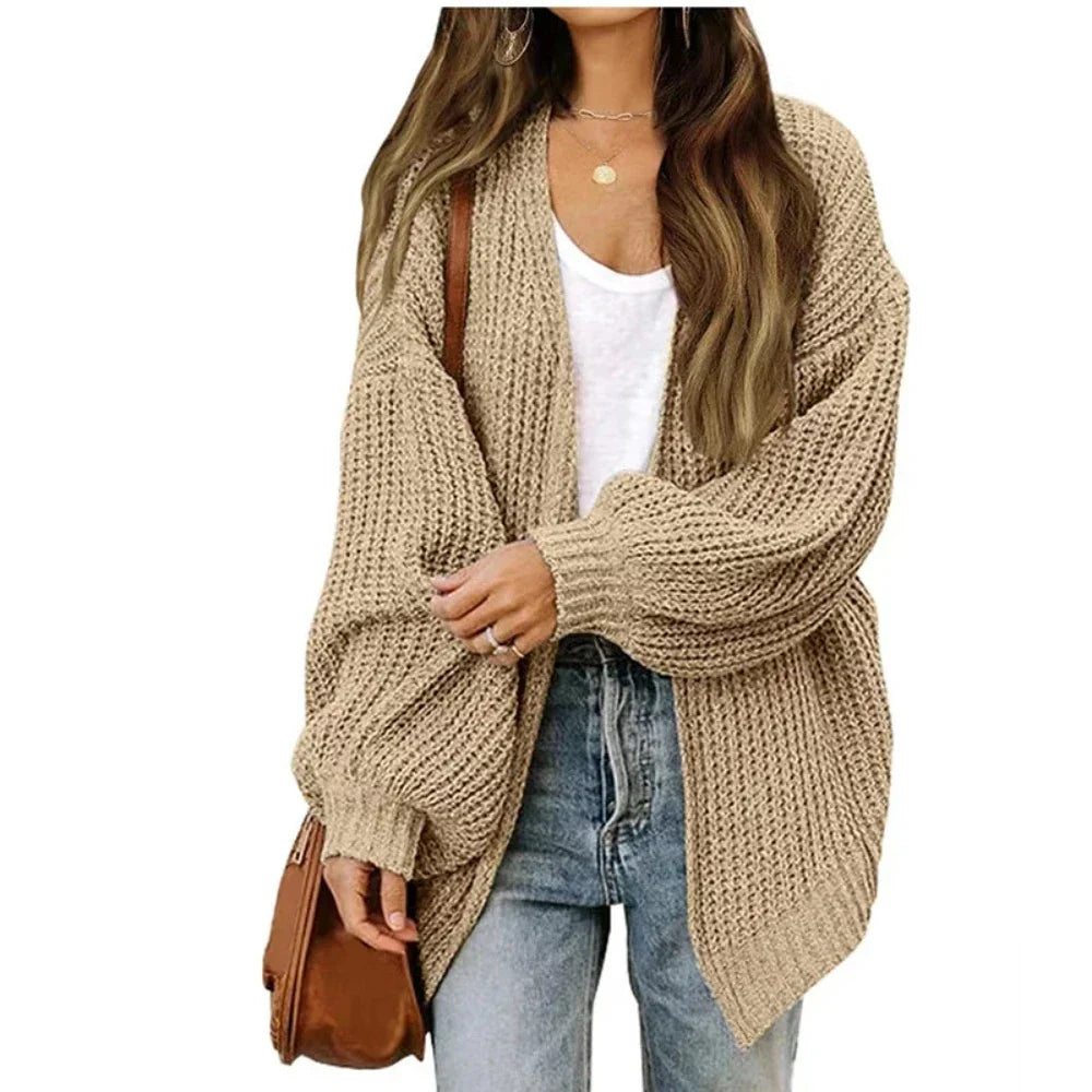 Loose Open Front Women's Casual Cardigan