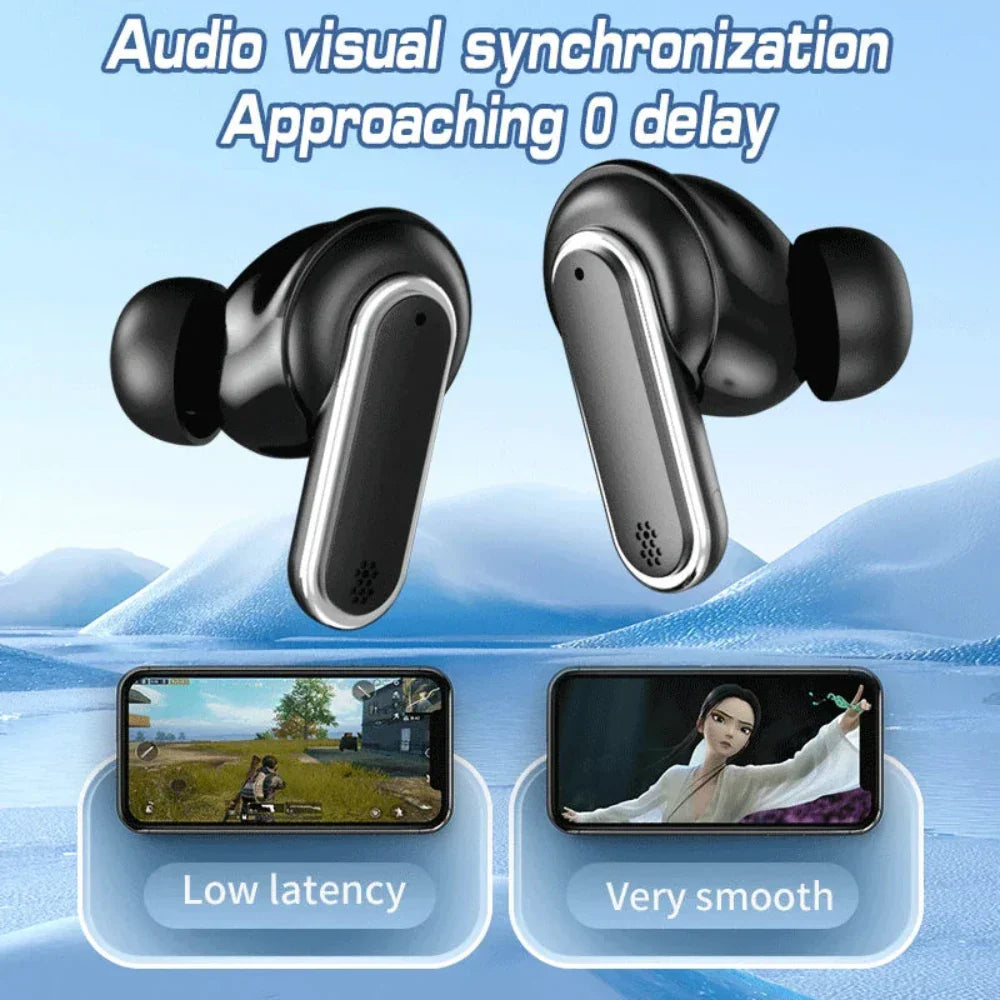 Noise-Canceling Bluetooth Earbuds with Touch Screen Technology