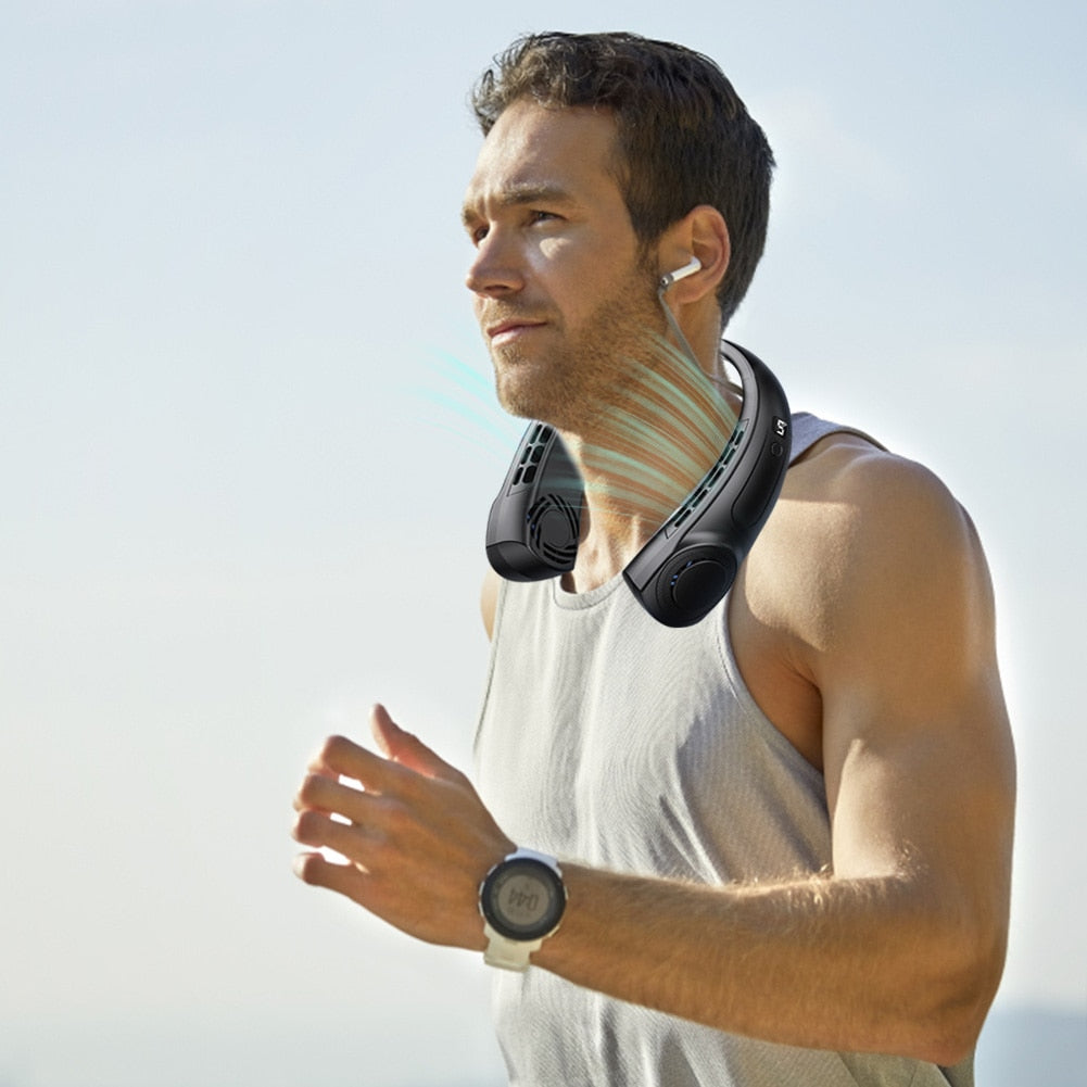 5-Speed LED Wearable Fan