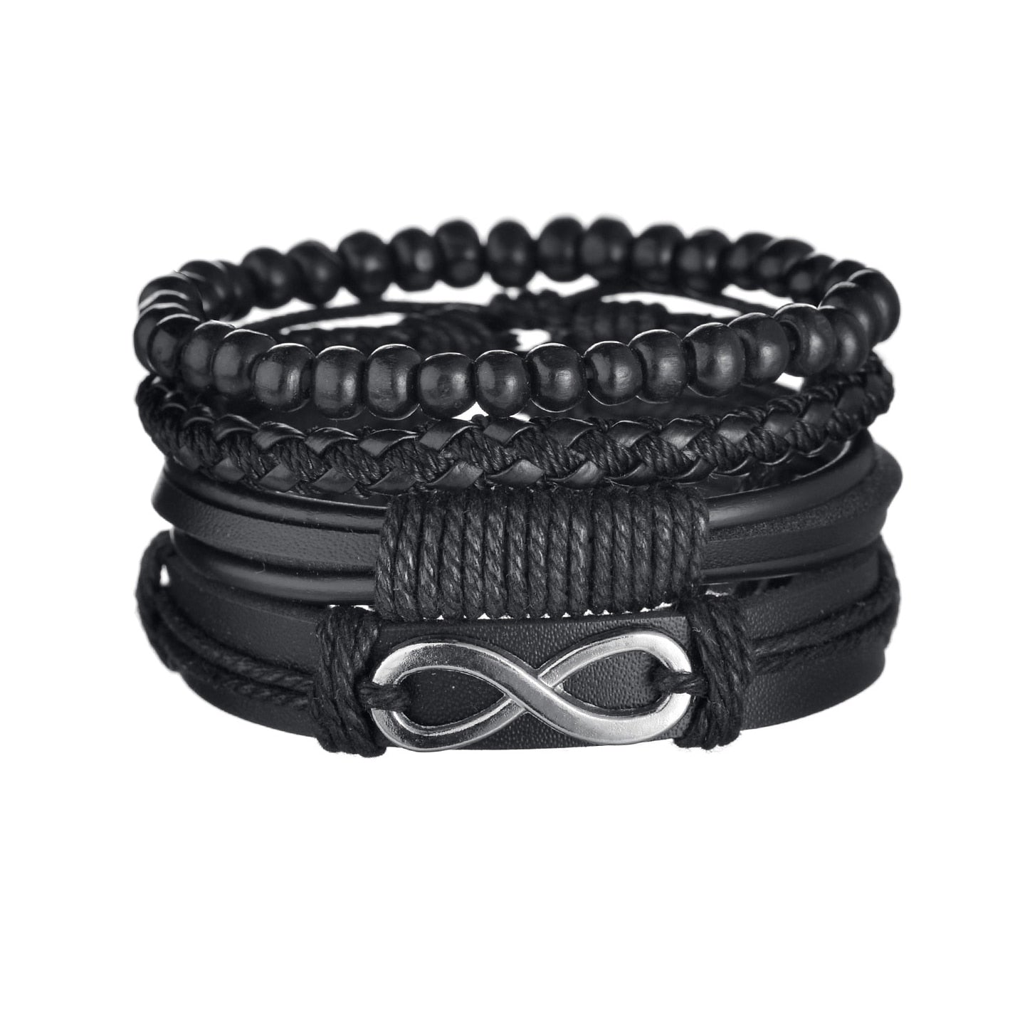 Contemporary Men's Layered Wristband