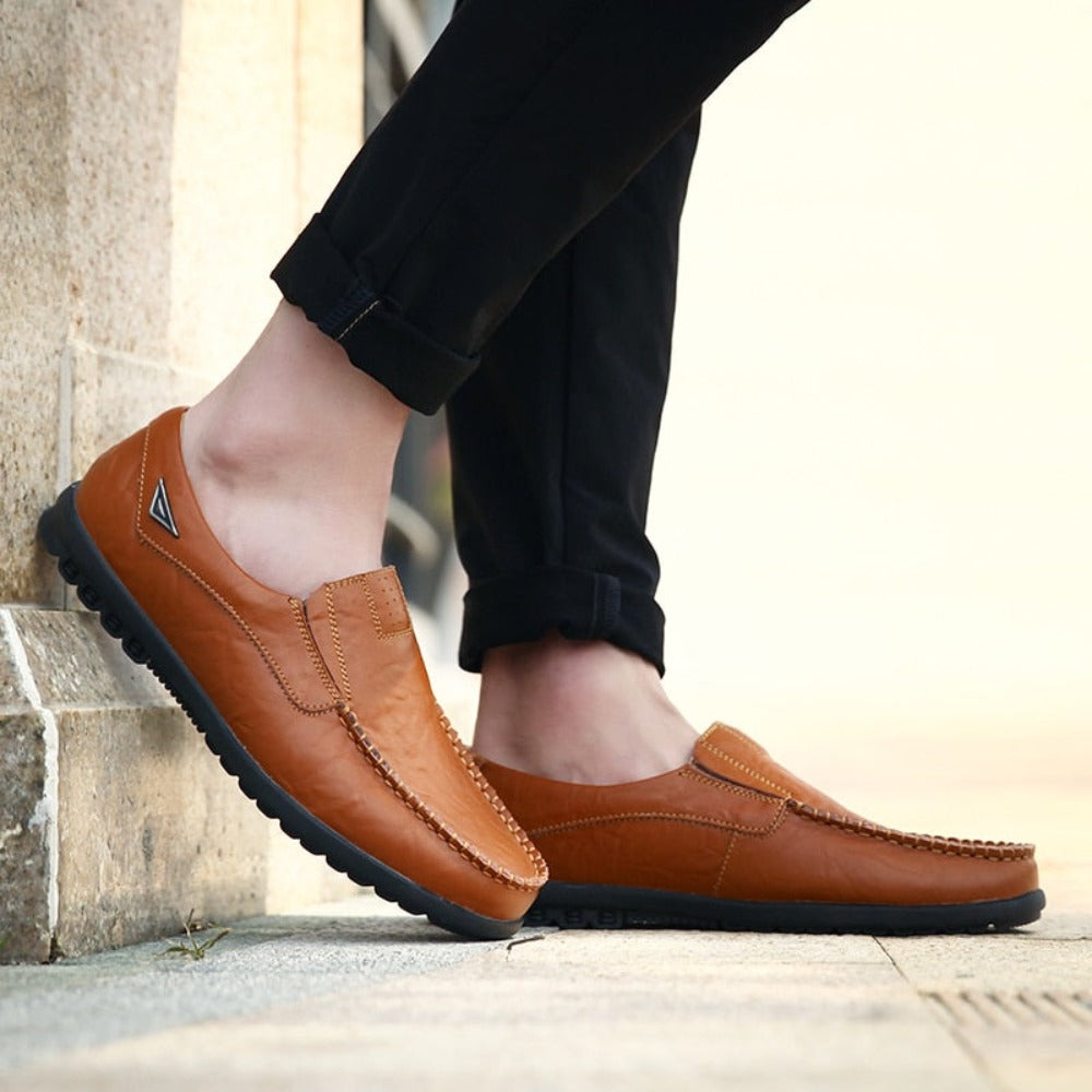 Soft Vegan Leather Men's Casual Loafers