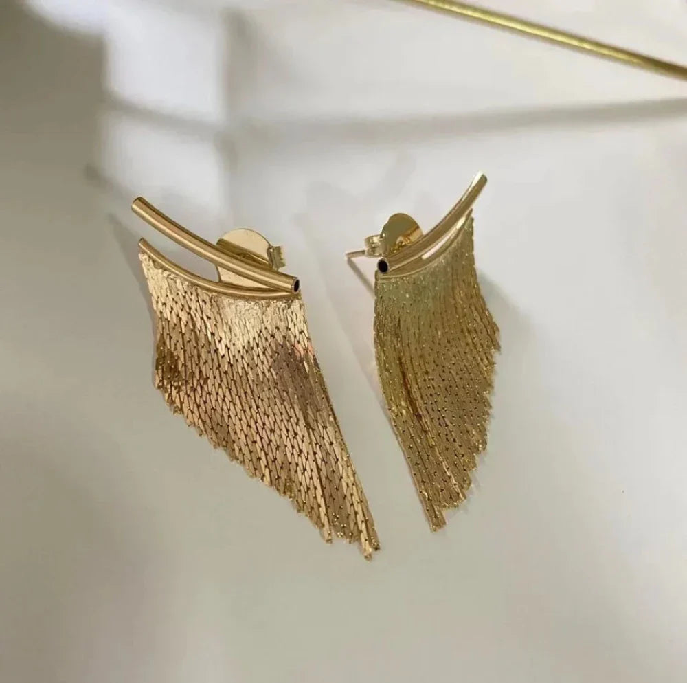 Dazzling Fringe Statement Earrings