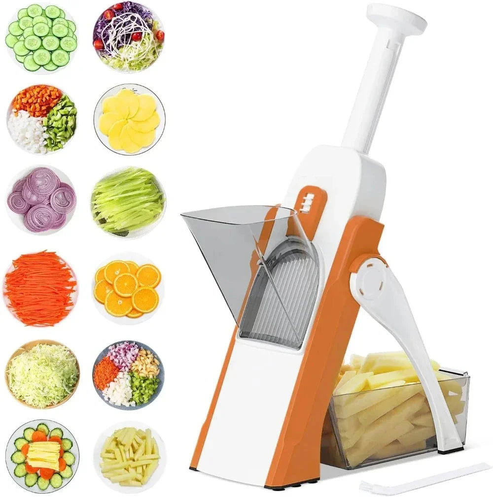 Manual Vegetable and Potato Cutter with Multiple Functions