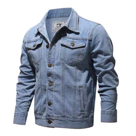 Denim Streetwear Jacket for Men