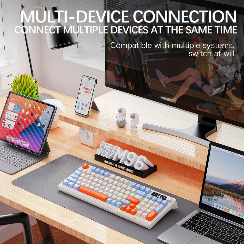 Wireless Keyboard and Mouse Set - Dragon Max 96 Bluetooth-Compatible