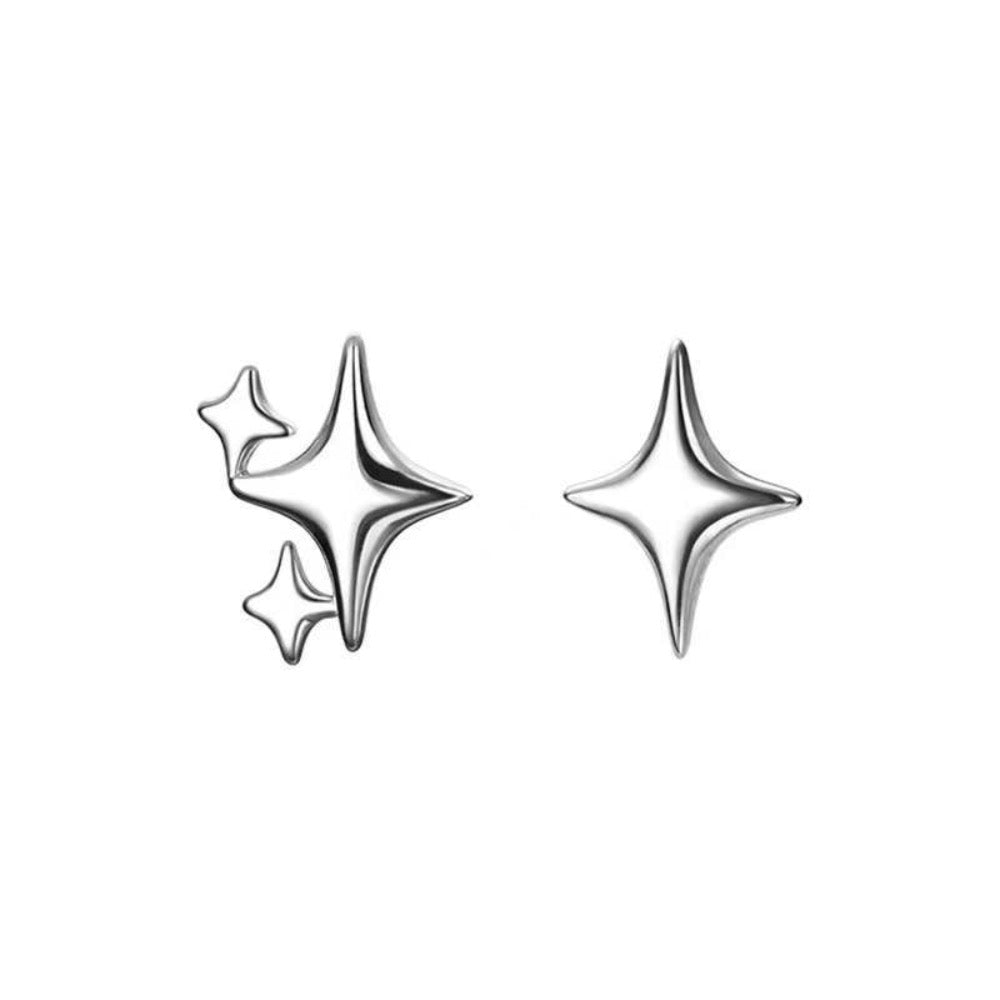 Asymmetric Star-shaped Earrings