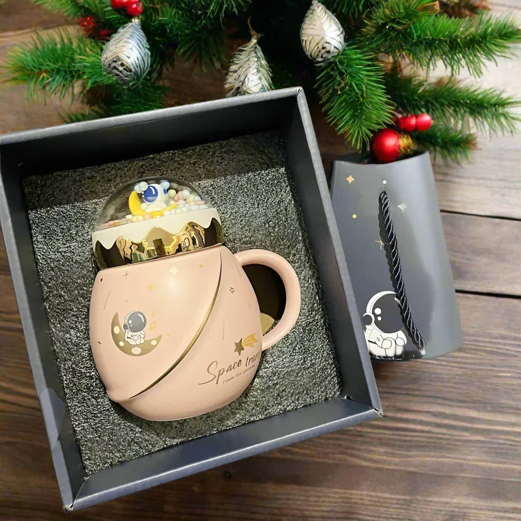 Cartoon Space Theme 3D Mug with Lid