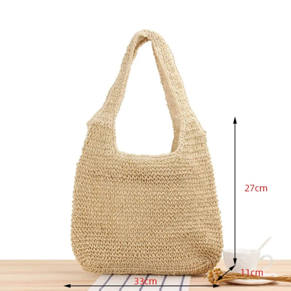 Boho Beach Shoulder Tote - Embrace the Carefree Vibes of Summer
