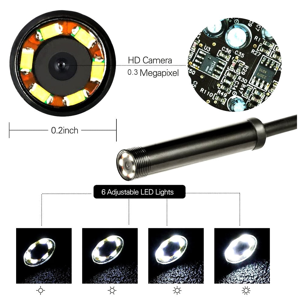Mini Waterproof Camera with LED Light