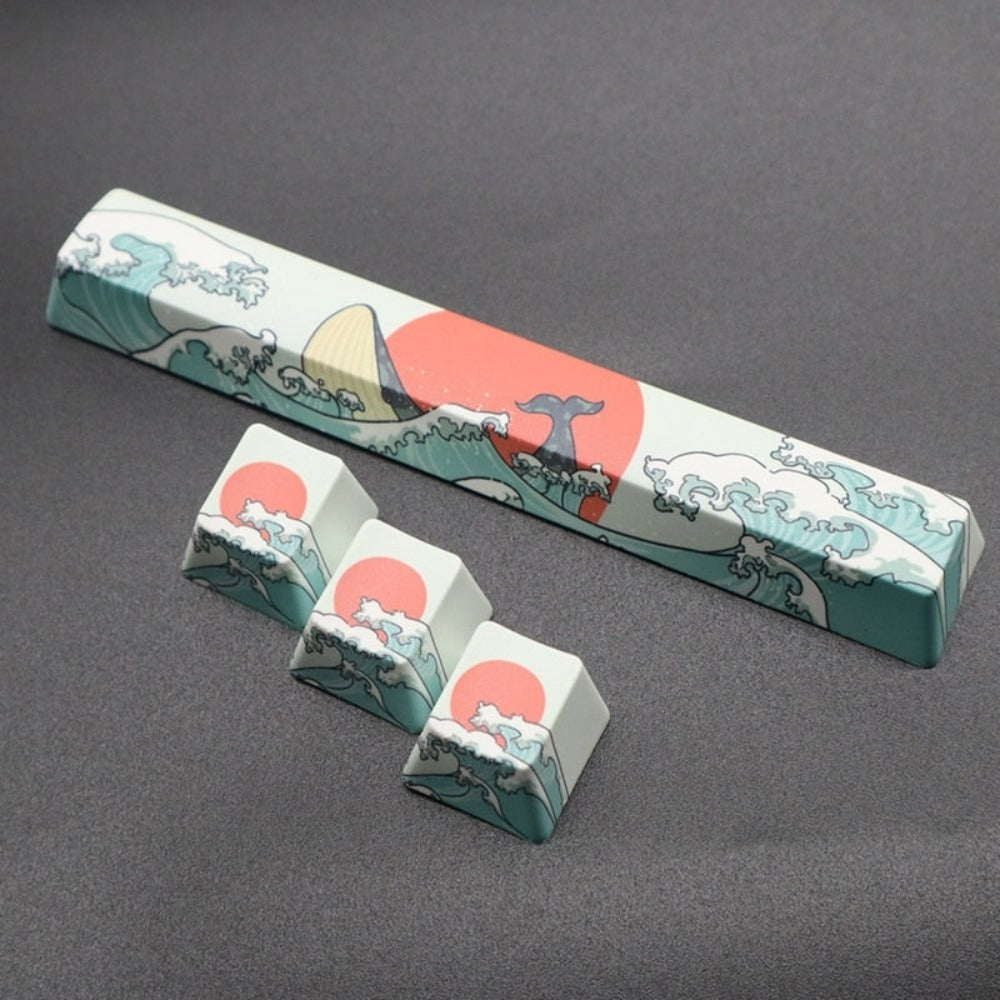 2-Piece Set of Japanese-Inspired Keycaps