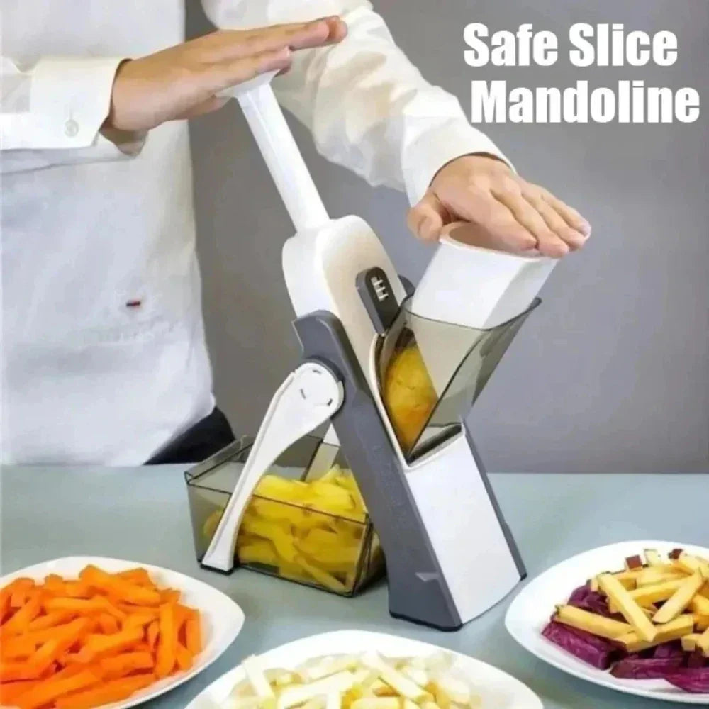 Manual Vegetable and Potato Cutter with Multiple Functions