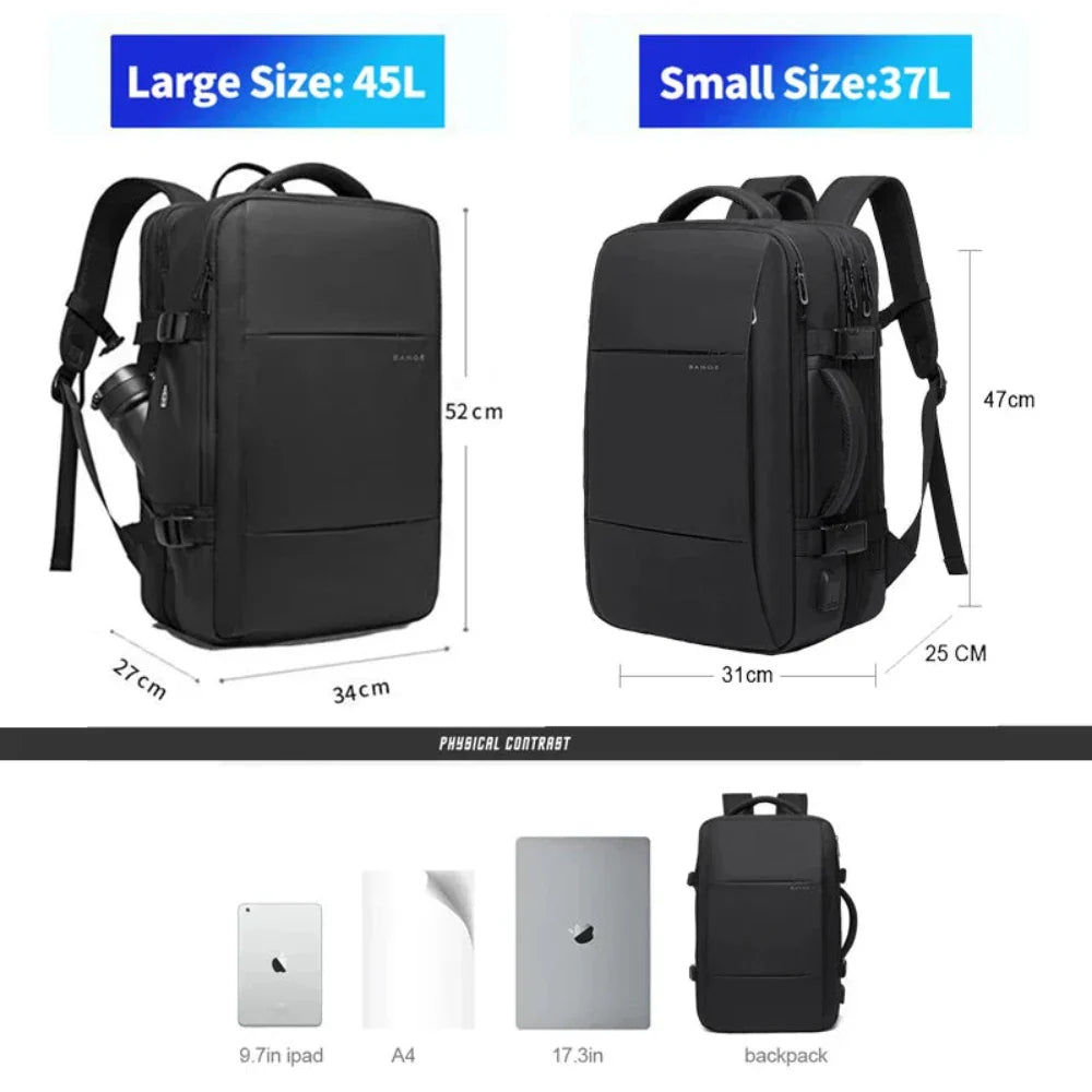 High Quality Waterproof Multilayer Backpack - 37L Capacity with Adjustable Fit