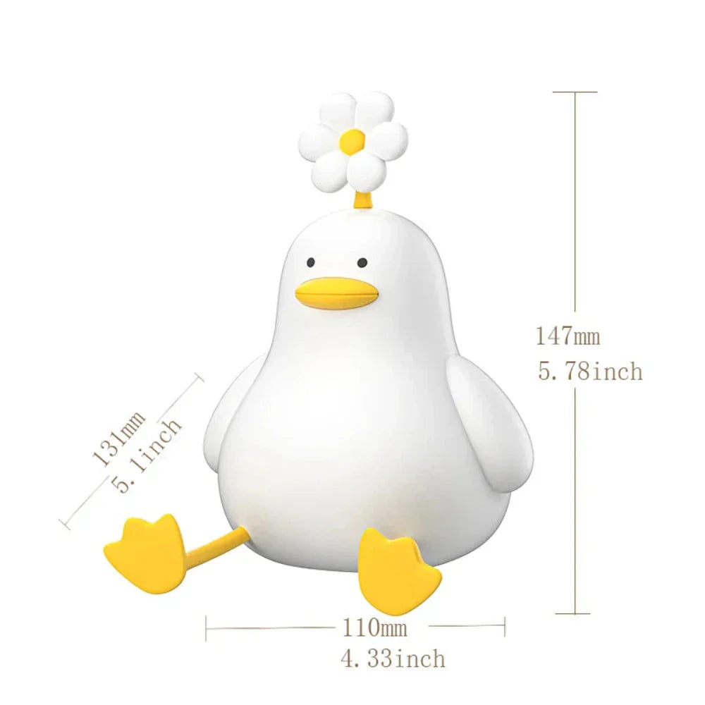 Adorable LED Duck Mobile Phone Stand with Touch Lamp