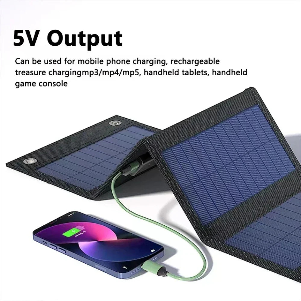 Cell Phone Solar Charger with USB Connection - Portable