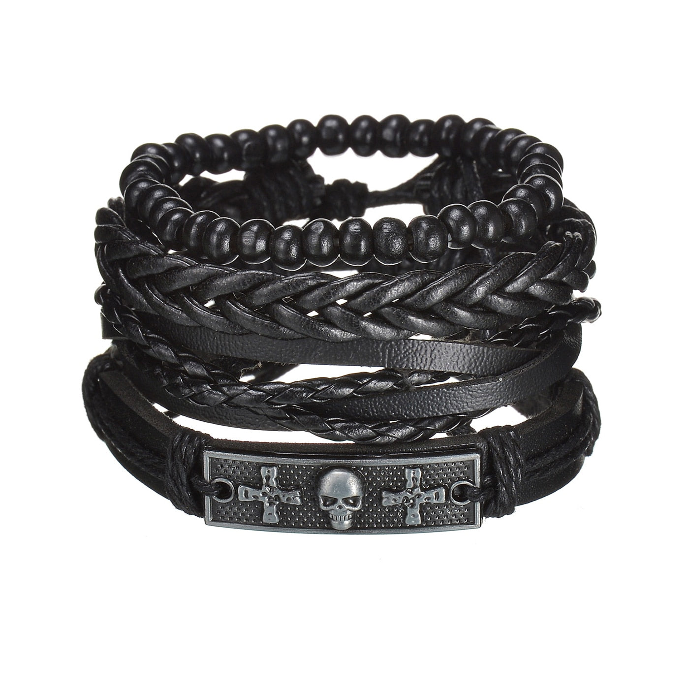 Contemporary Men's Layered Wristband
