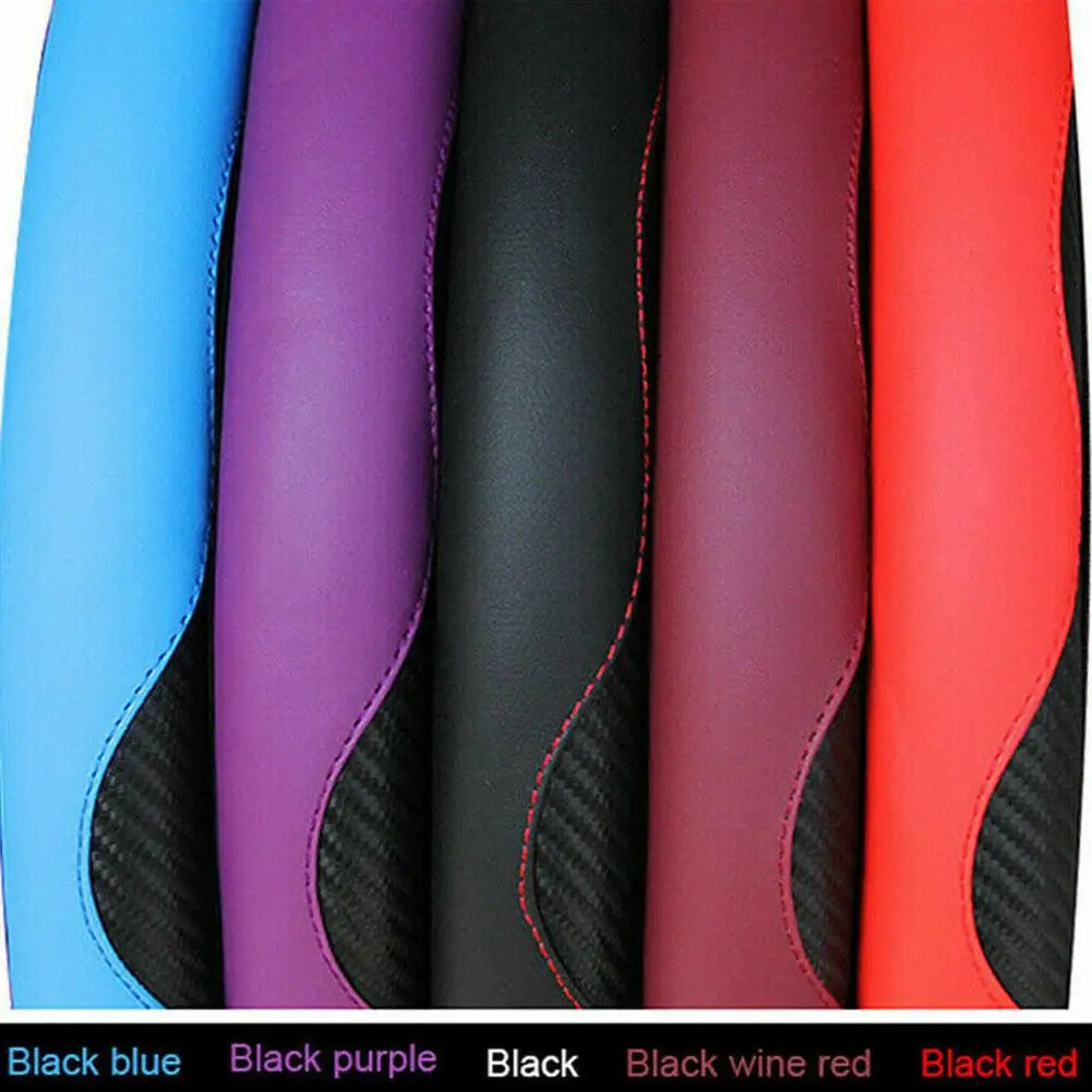 15" Faux Leather Steering Wheel Wrap