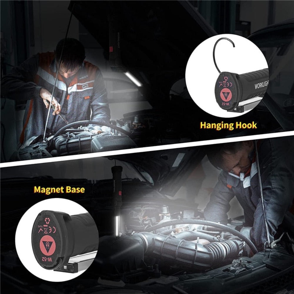 Magnetic Base Flashlight - Portable and Convenient