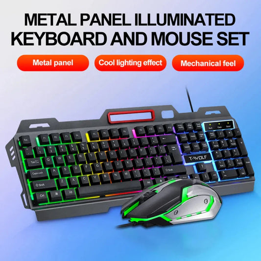 RGB Gaming Keyboard and Mouse Set - Ninja Edition