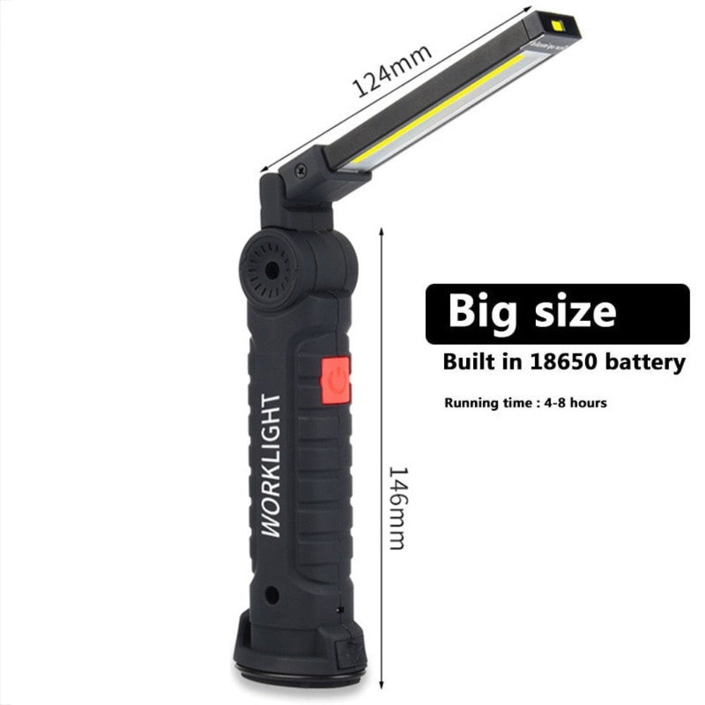 Magnetic Base Flashlight - Portable and Convenient