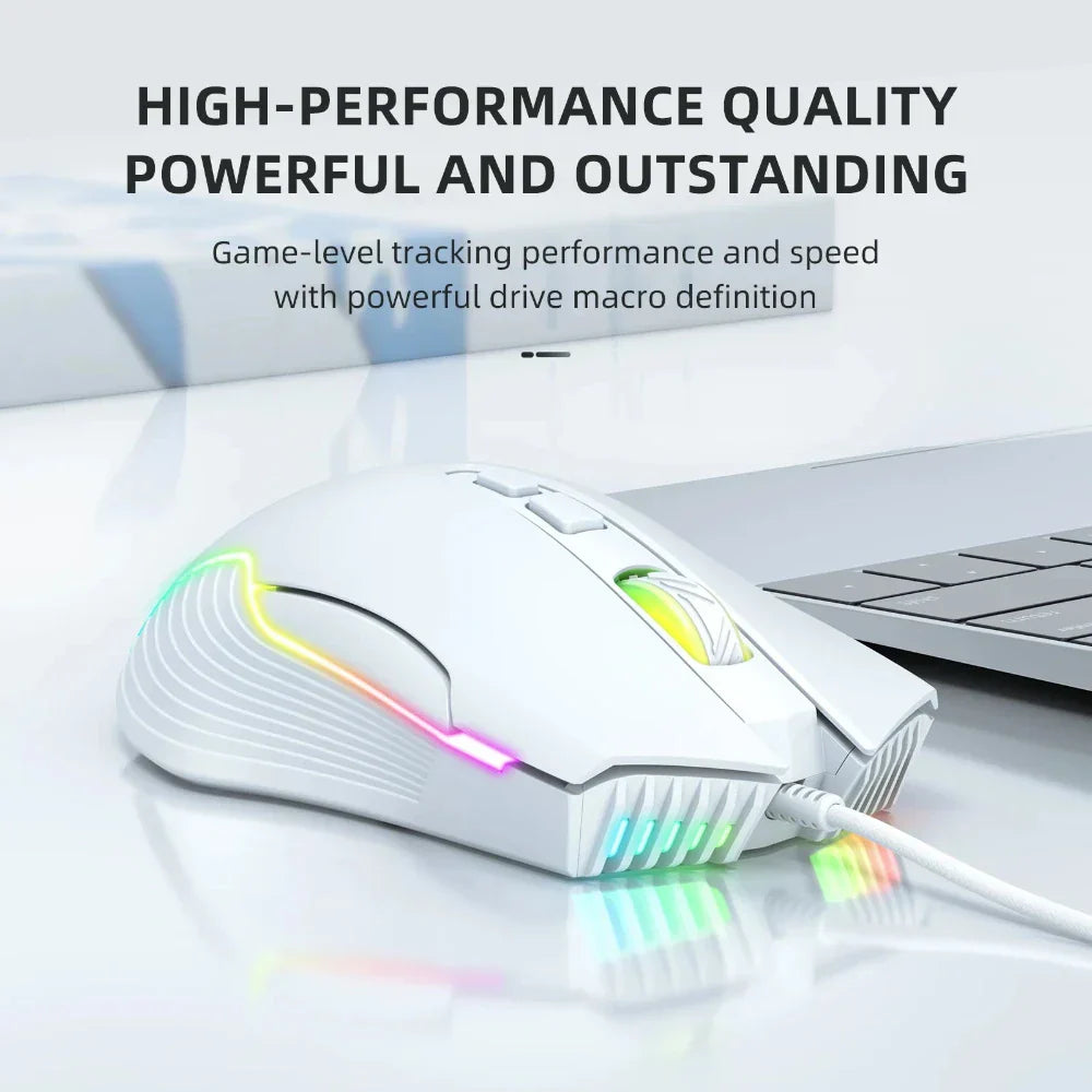 Gaming Headset with RGB Lighting and Built-in Microphone