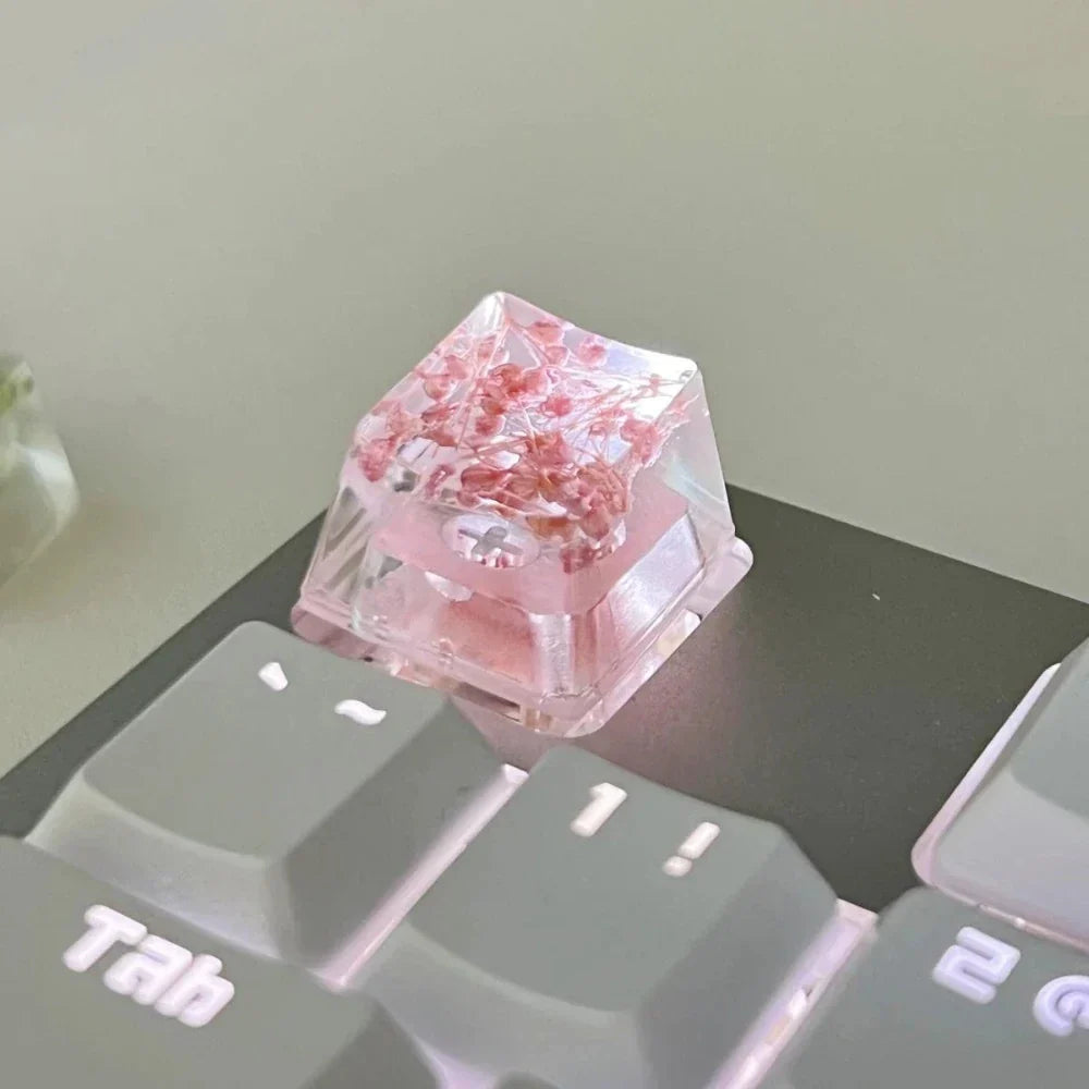 Mechanical Keyboard Keycap with Floral Design