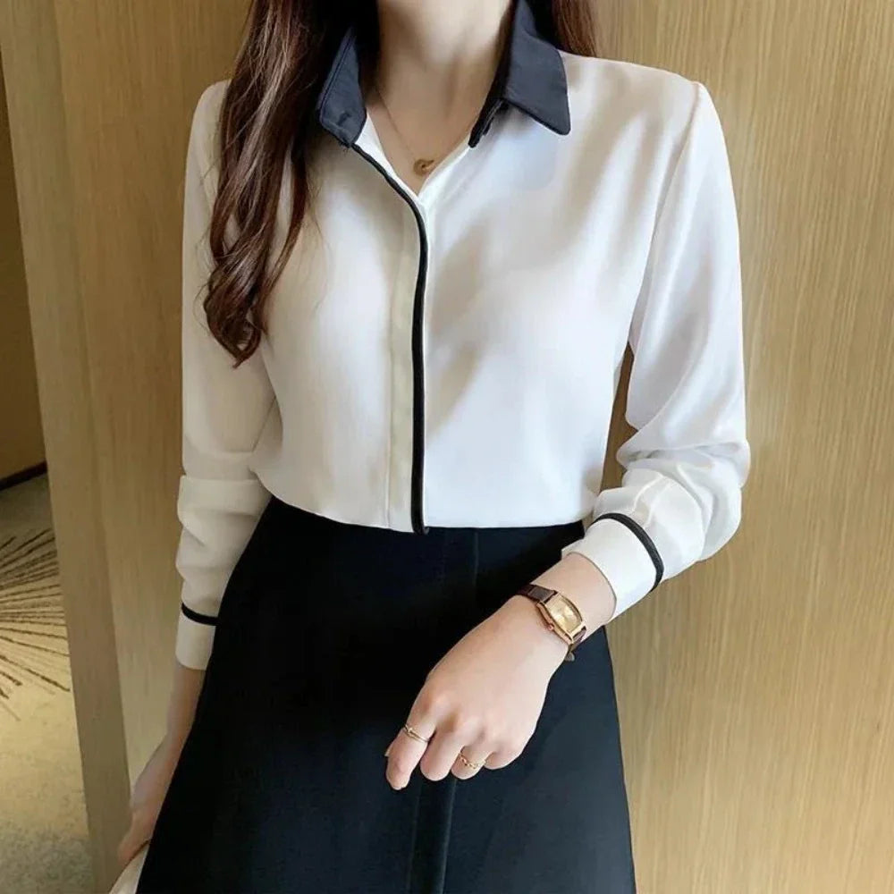 Long Sleeve Women's Business Attire Top