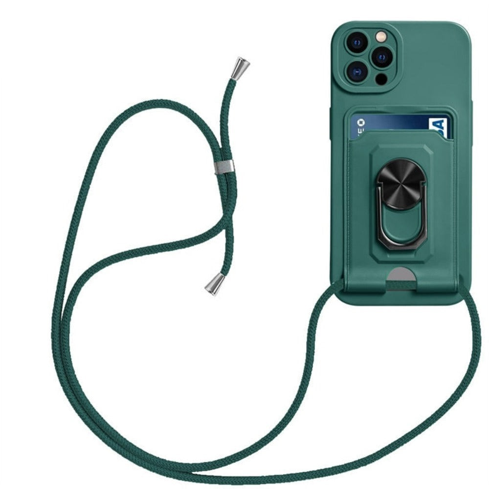 Cellphone Shoulder Bag with Card Holder and Detachable Strap