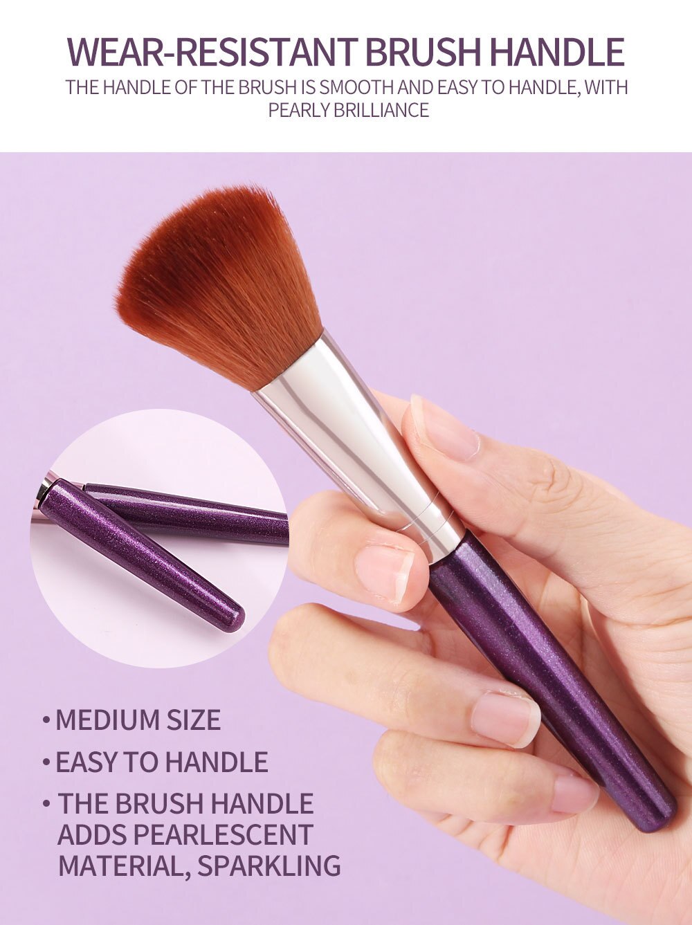 18-Piece Shimmering Makeup Brush Collection