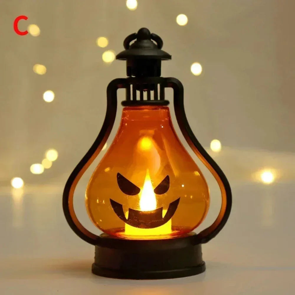 Portable LED Pumpkin Lantern for Halloween Festivities