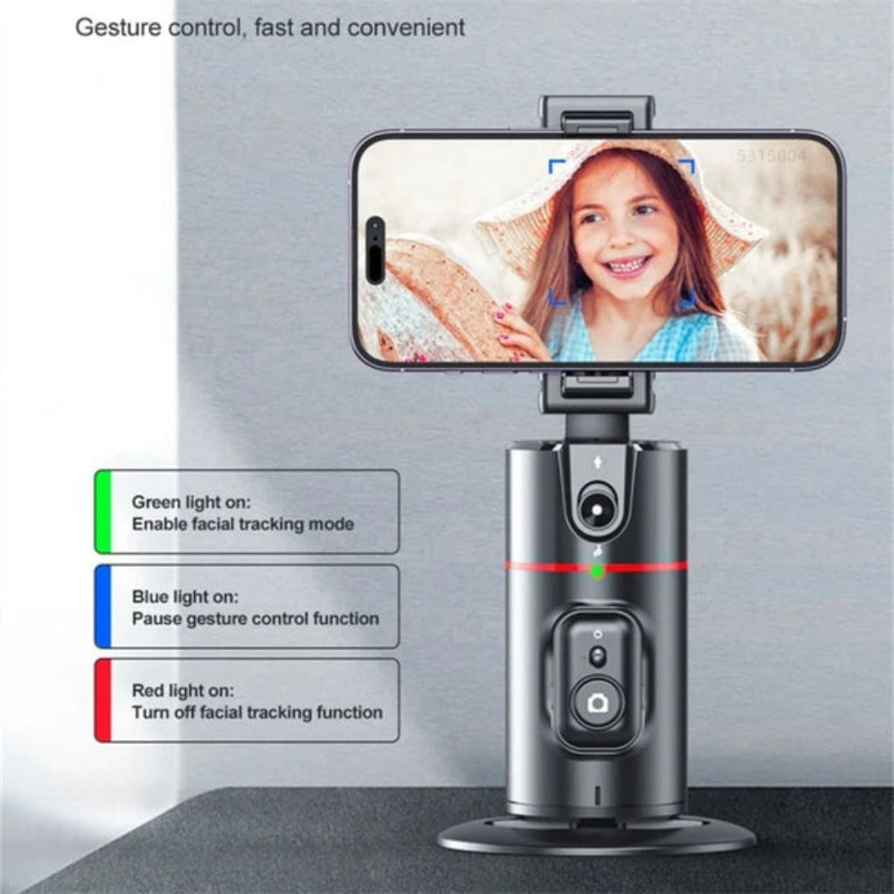 SmartTrack Stabilizer: Precise Facial Tracking with Detachable Selfie Light