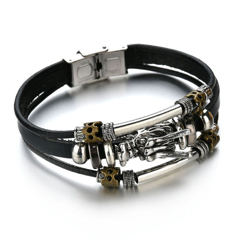 Gothic Layered Bracelet for Men