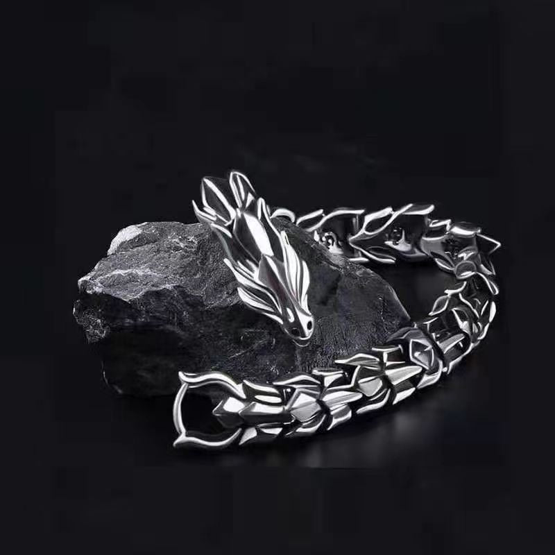 Dragon Keel Bracelet with Silver Plating
