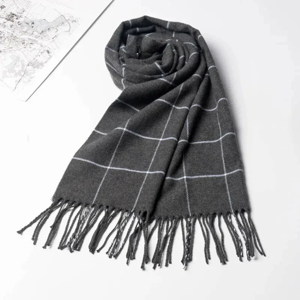 Classic Plaid Scarf for Men